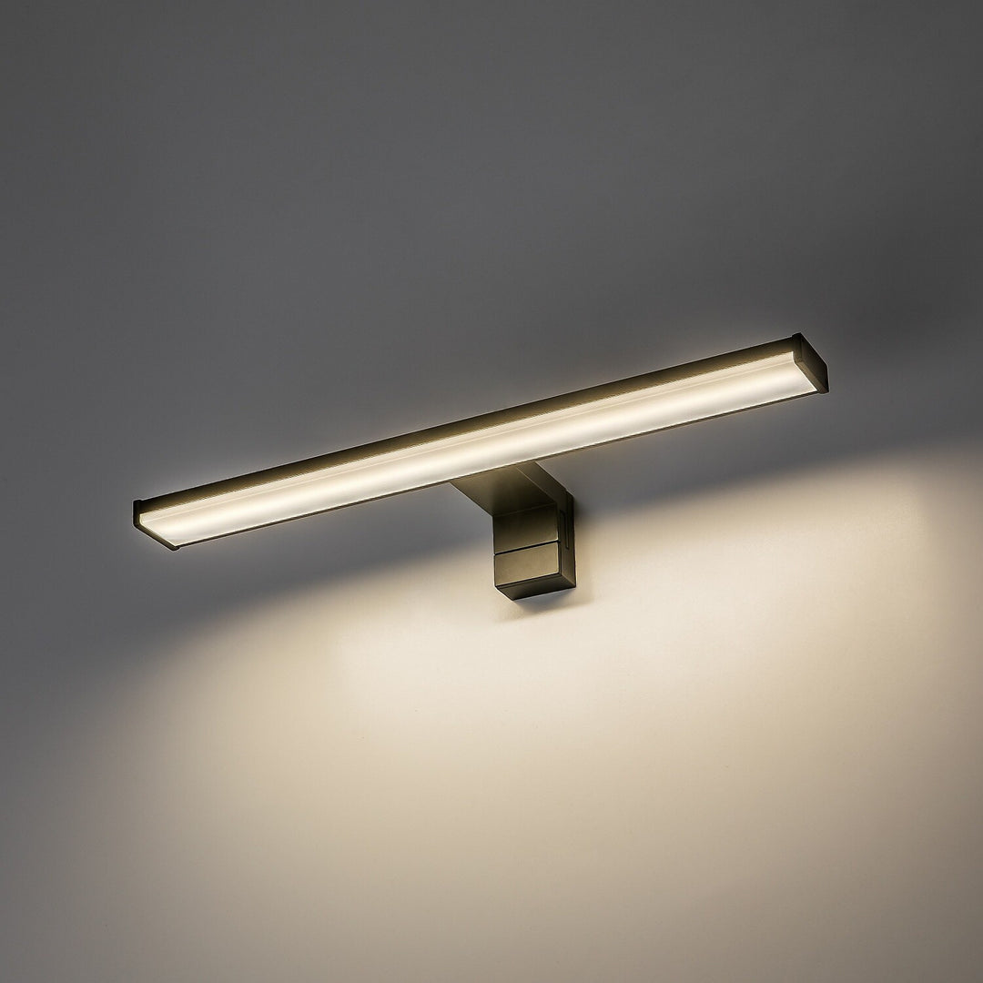 Bathroom Wall Sconce, Seyra, LED 8W, 4000K, 650 lm, L40 cm, Black, IP44, 75112