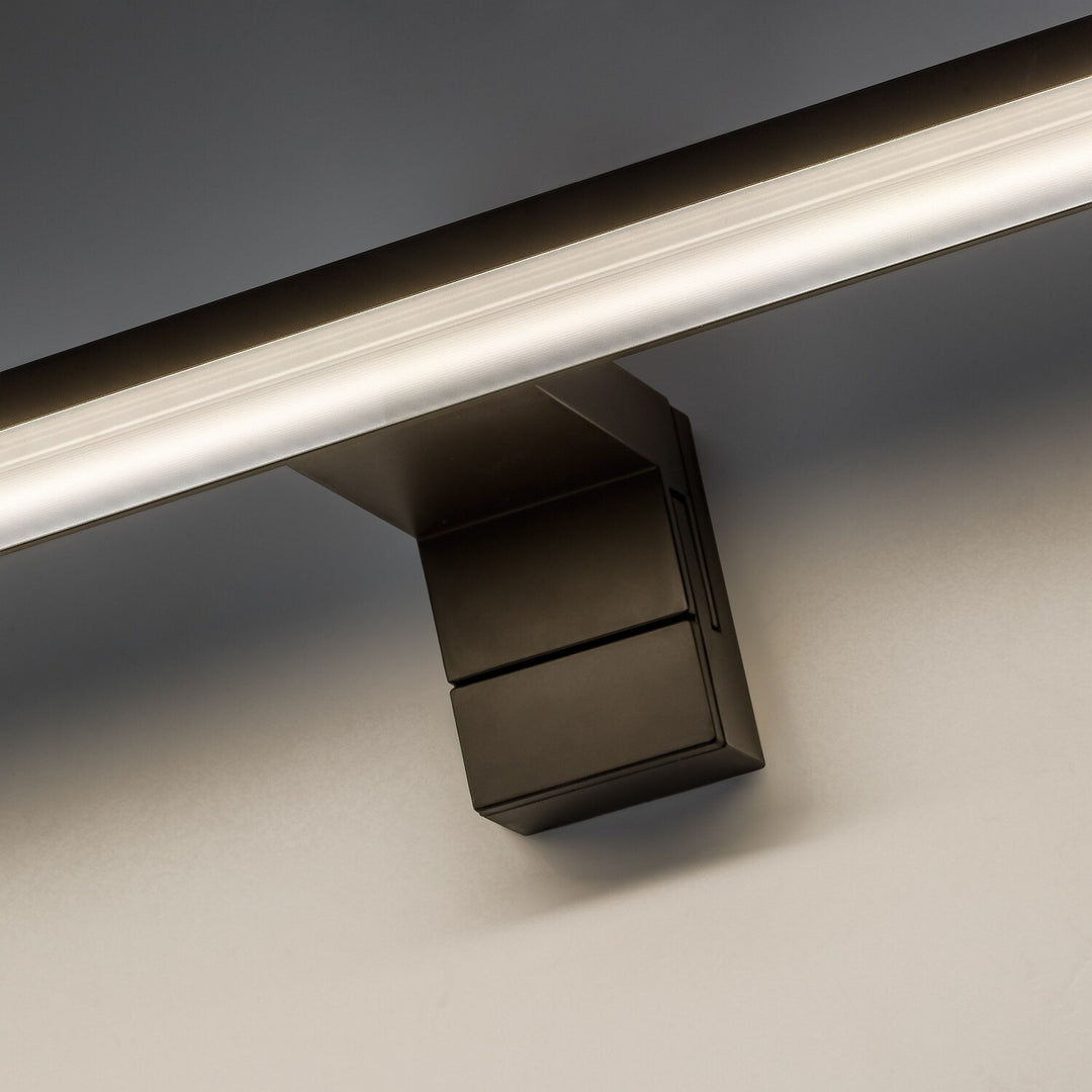 Bathroom Wall Sconce, Seyra, LED 12W, 4000K, 910 lm, L60 cm, Black, IP44, 75113