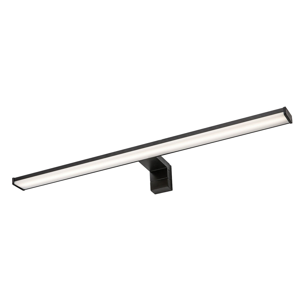Bathroom Wall Sconce, Seyra, LED 12W, 4000K, 910 lm, L60 cm, Black, IP44, 75113