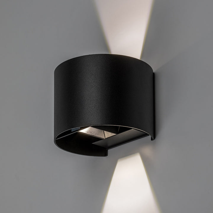 Applique d'extérieur, Virna, LED 5 W, 420 lm, température de couleur 2 700, 4 000, 6 500 K, IP54, noir, 77218