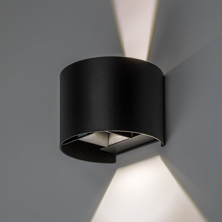 Applique d'extérieur, Virna, LED 5 W, 420 lm, température de couleur 2 700, 4 000, 6 500 K, IP54, noir, 77218