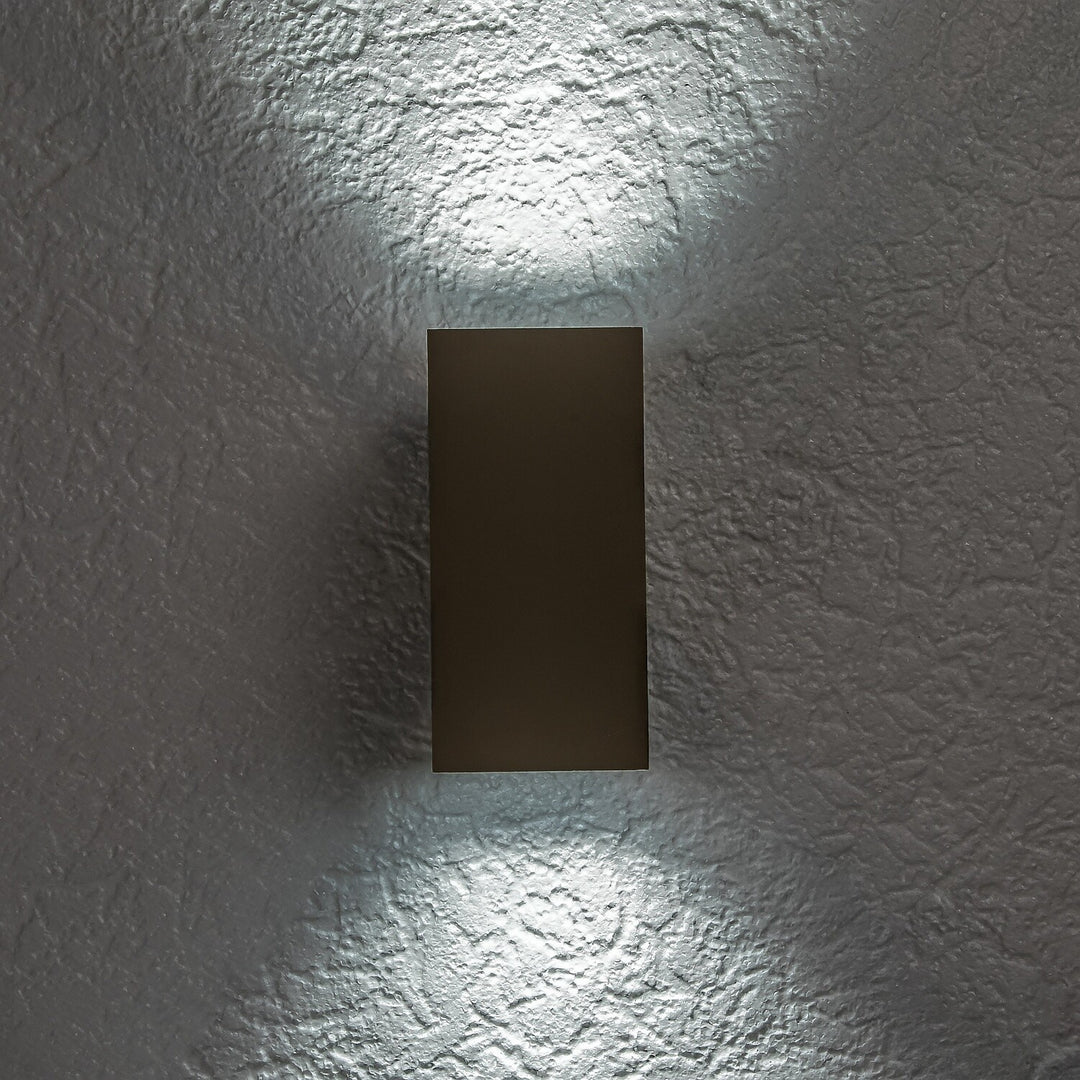 Outdoor Wall Sconce, Urfa, 18W LED, 1800 lm, color temperatures 2700, 4000, 6500 K, H 16 cm, IP65, gray-beige, 77215