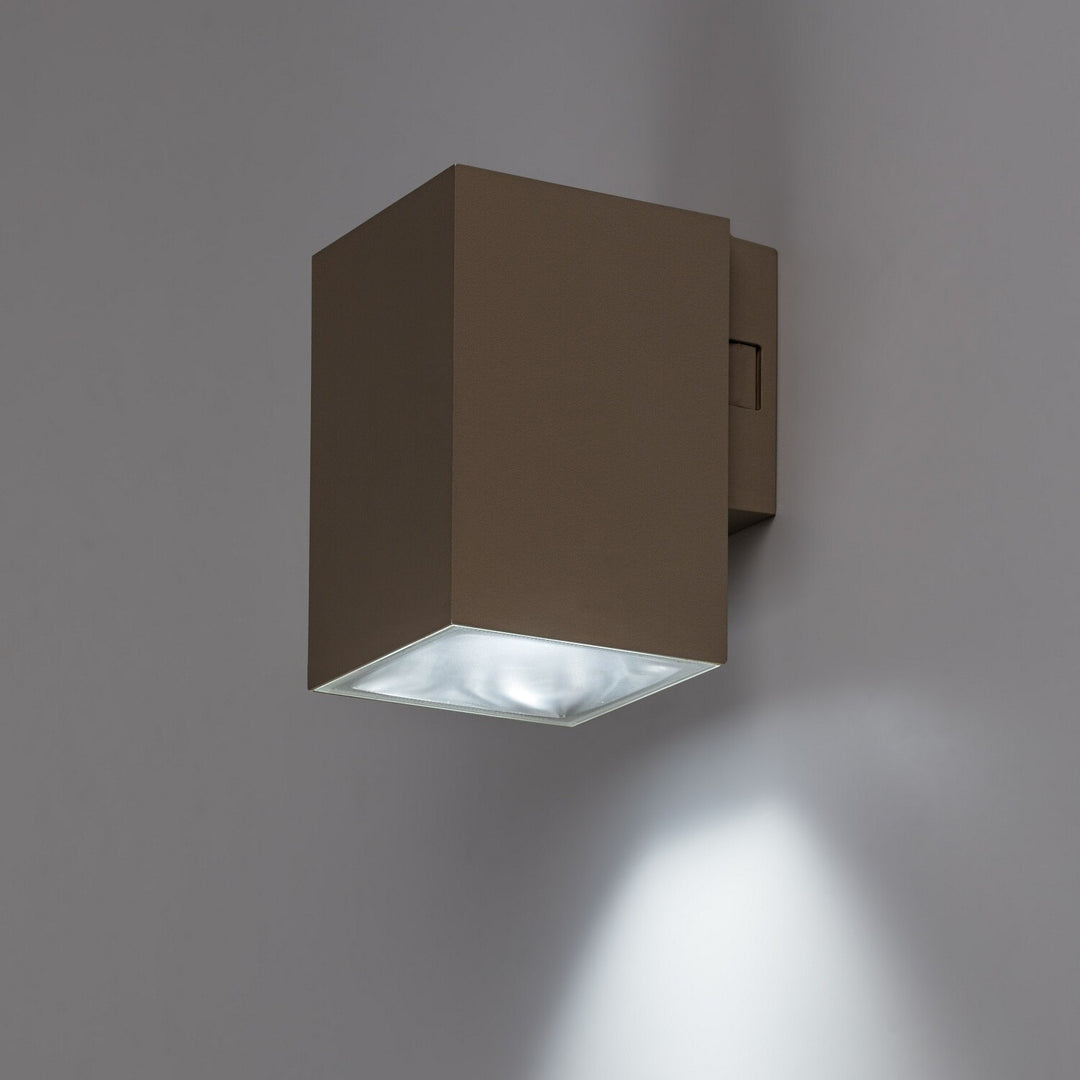 Applique d'extérieur, Urfa, LED 9 W, 900 lm, température de couleur 2 700, 4 000, 6 500 K, H 11,5 cm, IP65, gris-beige, 77216