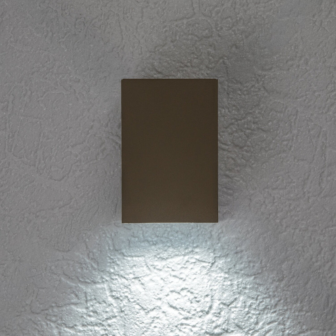 Applique d'extérieur, Urfa, LED 9 W, 900 lm, température de couleur 2 700, 4 000, 6 500 K, H 11,5 cm, IP65, gris-beige, 77216