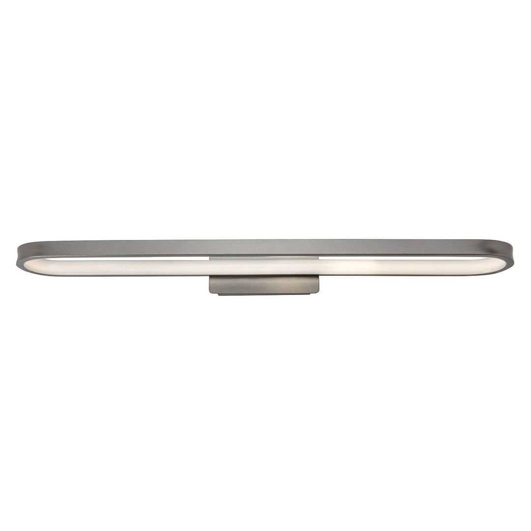 Applique de salle de bains, Odran, LED 18 W, 1 350 lm, 4 000 K, L 60 cm, gris métallisé, IP44, 75115