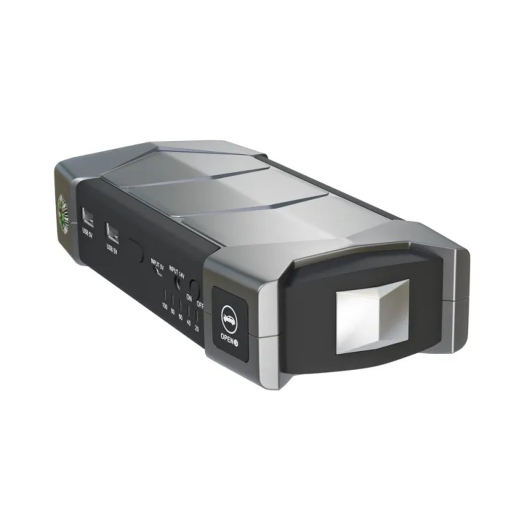 Démarreur d'urgence Extralink Jump Max7, capacité de 10 000 mAh, 3 LED, lampe de poche, boussole, marteau, courant de démarrage de 400 A, courant de crête de 1 000 A