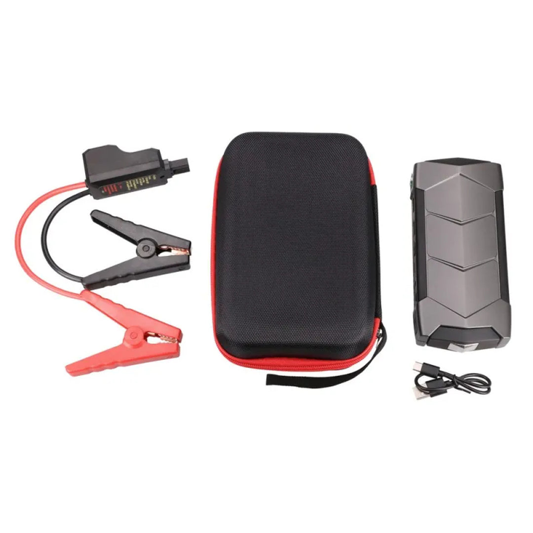 Démarreur d'urgence Extralink Jump Max7, capacité de 10 000 mAh, 3 LED, lampe de poche, boussole, marteau, courant de démarrage de 400 A, courant de crête de 1 000 A