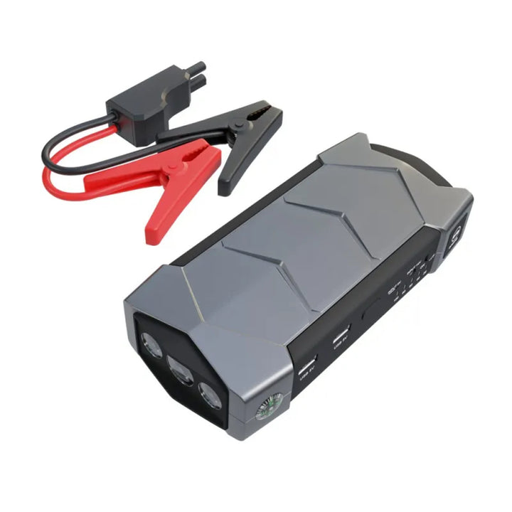 Démarreur d'urgence Extralink Jump Max7, capacité de 10 000 mAh, 3 LED, lampe de poche, boussole, marteau, courant de démarrage de 400 A, courant de crête de 1 000 A