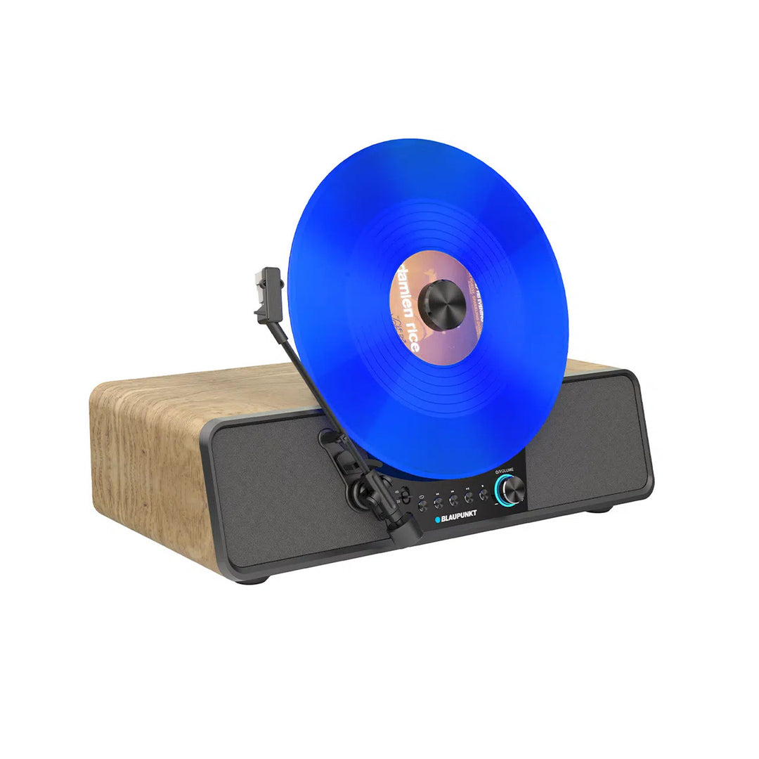Blaupunkt Automatik-Plattenspieler, vertikal, BT, USB, Audio-Technica-Tonabnehmer, für 7"- und 12"-Platten, Varsovia VT200BT