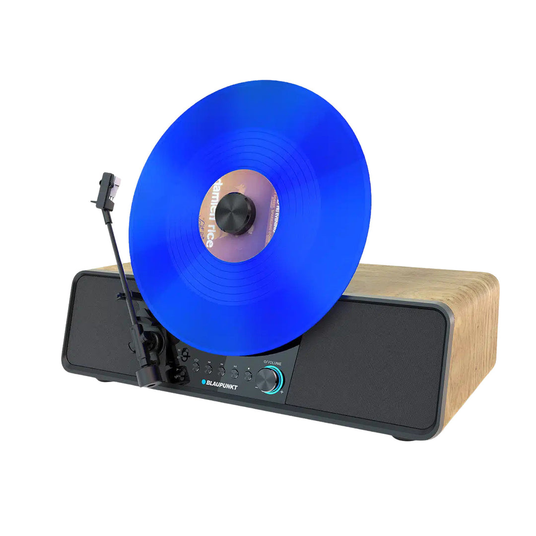 Blaupunkt Automatik-Plattenspieler, vertikal, BT, USB, Audio-Technica-Tonabnehmer, für 7"- und 12"-Platten, Varsovia VT200BT