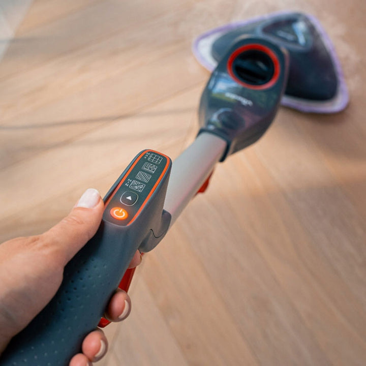 Vileda Steam Plus Pro Steam Mop, kills 99.9% of bacteria, heats up quickly, suitable for all types of floors, 180839