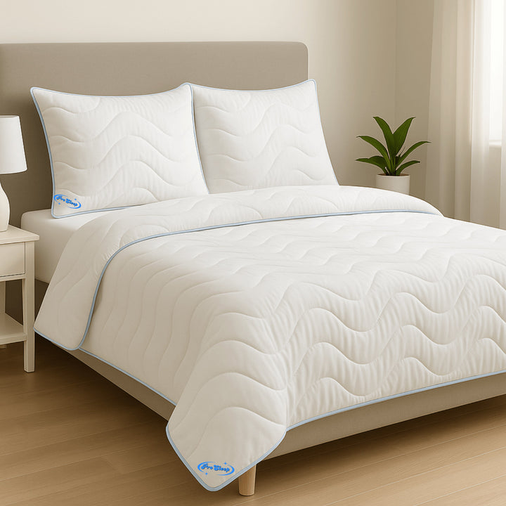 Anti-allergenic Quilted Winter Duvet, 200x200 cm + 2 ProSleep Pillows