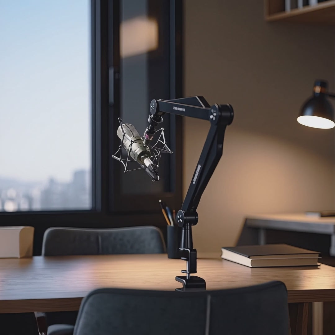 Microphone holder 3/8" and 5/8" NanoRS, 1kg max, RS422