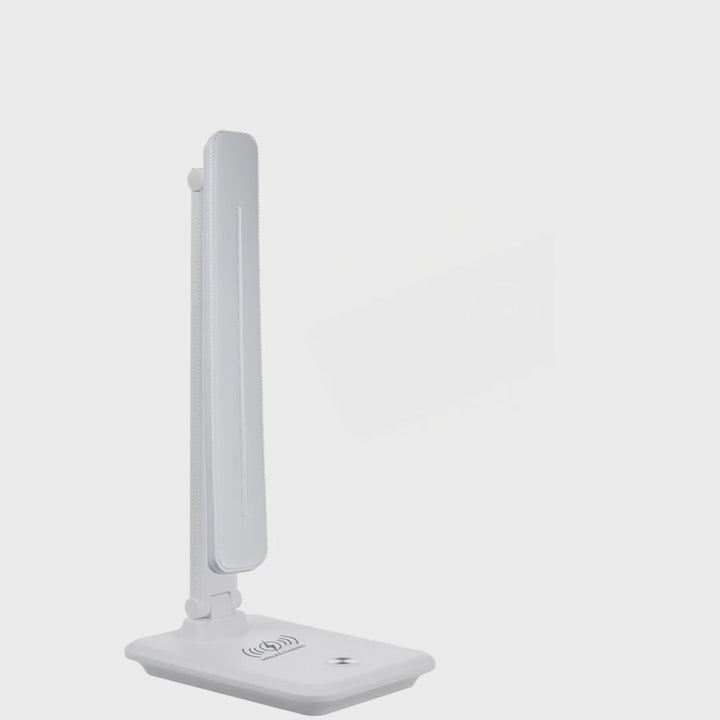 Lámpara de escritorio LED regulable Lámpara de escritorio de 9W con cargador Qi por inducción