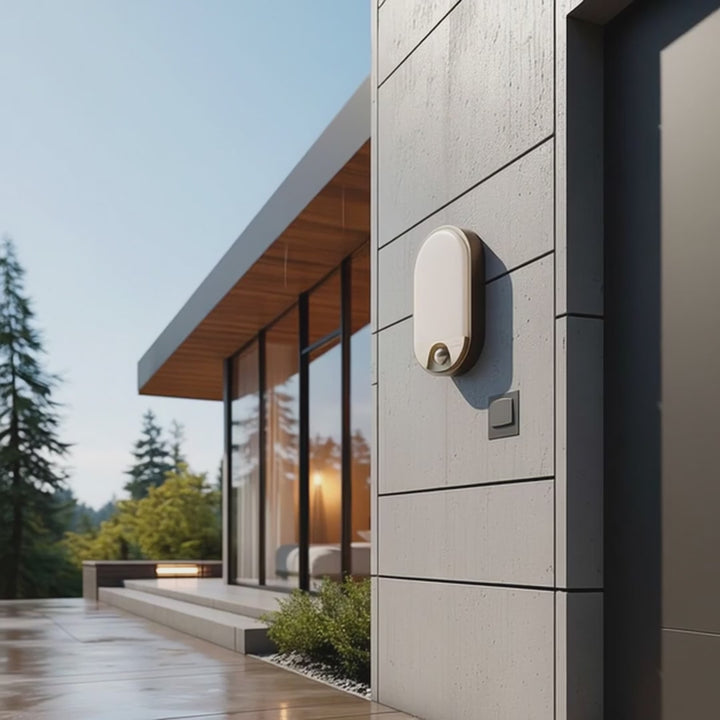 Maclean MCE340 LED-Lampe mit Infrarot-Bewegungssensor Wandleuchte Innen-/ Außenbeleuchtung 1100lm 15W IP54 Grau