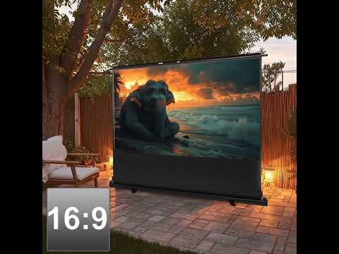 Maclean MC-964 Écran de projection portable compact sol 100" 16:9