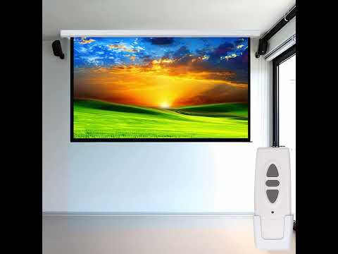Maclean Electric Projection Screen, Wall-Mount with Remote Control, 135", 300x168cm, 16:9, MC-561