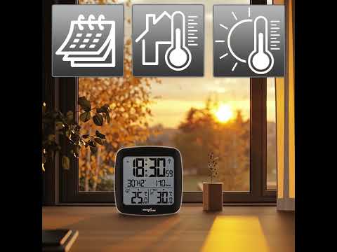 GreenBlue BG542 Home Wireless Weather Station with Outdoor Sensor, DCF Time Control, Temperature Trend, Indoor/Outdoor Temperature,