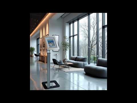 Maclean MC-645 Anti Theft Floor Tablet Stand Secure Lock Universal Display VESA iPad Samsung Galaxy