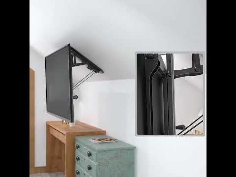 Maclean MC-880 Elektrische TV Halterung Deckenhalterung 32,70" Fernbedienung VESA Universal 35kg