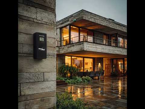 GreenBlue GB540N Estación Meteorológica Inalámbrica, en color, con DCF, Fases Lunares, Barómetro, Calendario, Fuente de Alimentación