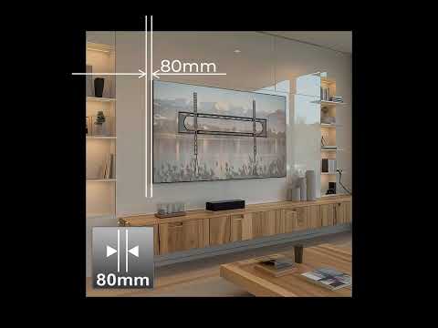 Maclean-Halterung für TV max. VESA 900x600, 60-120", 120kg, schwarz, MC-750N