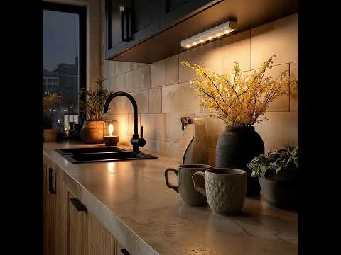 Maclean Energy MCE123 LED-Küchenlampe mit Bewegungssensor länglich silber