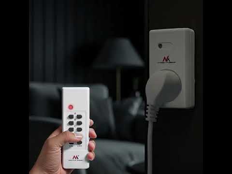 Enchufe con mando a distancia programable, enchufe tipo E Maclean MCE150/1/3/
