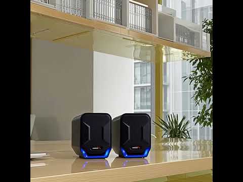 Audiocore AC865 Computer Speakers Stereo USB Notebook Laptop 3.5mm Jack LED Backlight 6W