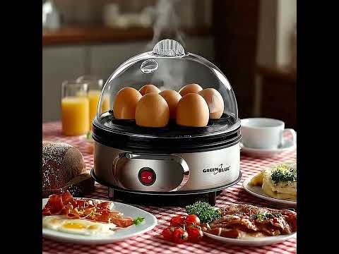 GreenBlue automatic egg cooker, 400W power, up to 7 eggs, measuring cup, 220-240V~, 50 Hz, GB572