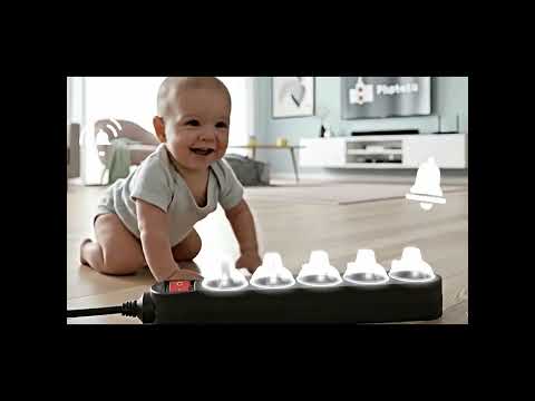 Stopcontacten 5 met schakelaar, aarde, 1,4 m koord met kinderbescherming Maclean Energy MCE183 2300W