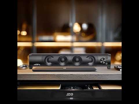 Audiocore AC955 2 in 1 altoparlante 2.0 per PC con funzione Soundbar RGB Retroilluminazione altoparlante stereo 2x3W RMS AUX 3.5 mm USB Alimentazione