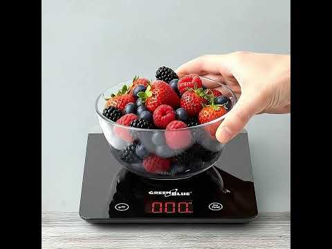 GreenBlue GB171 Bilancia da cucina digitale Nera Preparazione dei pasti