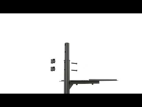 Maclean Adjustable Steel Mobile Projector/Laptop Stand, max. 10 kg, MC-207