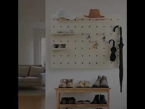 Maclean wooden organizer board, light wood color, 60x80 cm, max. 20 kg, MC-131 WD