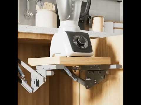 Maclean MC-497 Elevador, estante de cocina extensible empotrable 5-20kg. 820x168x106mm