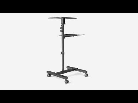 Maclean Adjustable Steel Mobile Projector/Laptop Stand, max. 10 kg, MC-207