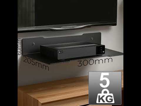 Maclean Decoder-Wandregal, einzeln, max. 5kg, Stahl, MC-122