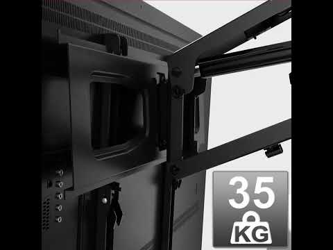 Maclean MC-891 Electric TV Wall Mount Bracket Remote 37''-70" VESA 35kg Over Fireplace Pull Down TV Holder EU plug