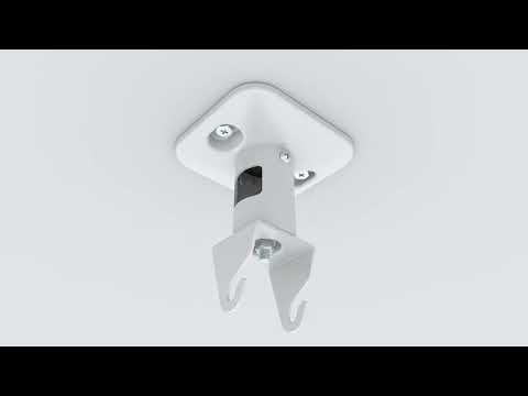 Maclean Projector Ceiling Mount/Hanger, Steel, 180–310 mm, up to 15 kg, MC-208 B