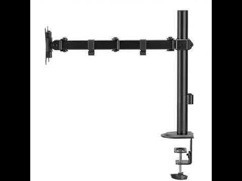 Maclean MC-753N Soporte de escritorio para monitor LCD, 17-32", 9 kg, doble brazo VESA 75x75 y 100x100