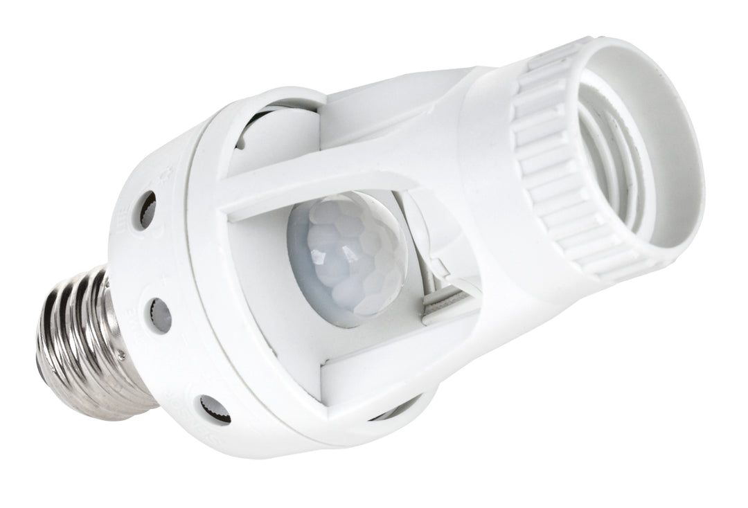 Bulb holder with motion sensor and twilight 360 degrees