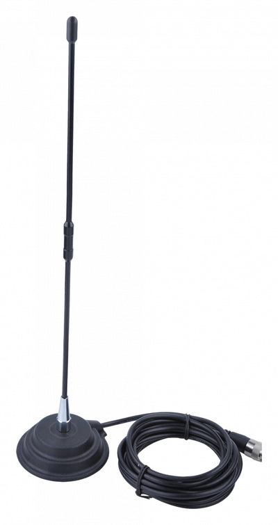 CB-Antenne mit CB-50-W-Magnetfuß und 45 cm langem Kabel