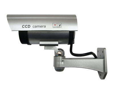 Telecamera finta con tromba, LED IR, argento, IR1100S
