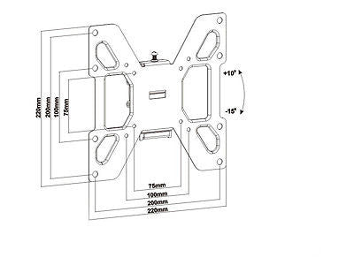 Maclean MC -597 Soporte de televisión Monte de pared Universal LED LCD Plasma Ajustable 23 '' - 42 '' Metal 20 kg