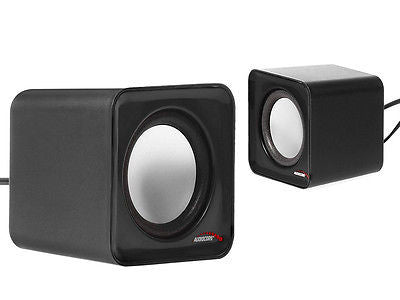 AudioCore AC870 PC Speintes Stéréo ordinateur portable compact compact 2.0 USB 6W 2 x 3W 3,5 mm Jack