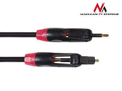 Maclean MCTV-642 Optical Cable DIGITAL T-T TOSLINK - 0.5m Rotating Connectors