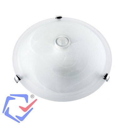 MacLean - MCE22 - Sensore a soffitto Lampada infrarossa PIR 2x40W E27 White