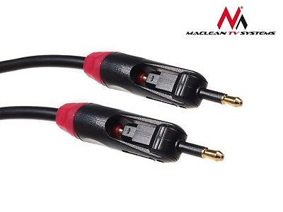 Maclean MCTV-642 Optical Cable DIGITAL T-T TOSLINK - 0.5m Rotating Connectors