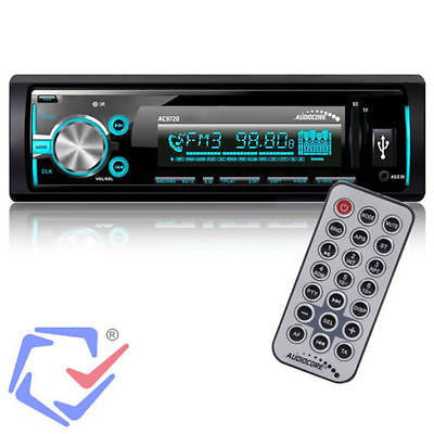 Bluetooth-auto stereo Radio Audiocore AC9720 1 DIN Remote Control MP3 / WMA / USB / RDS / SD ISO Multicolour achtergrond verlichting APT-X Technologie